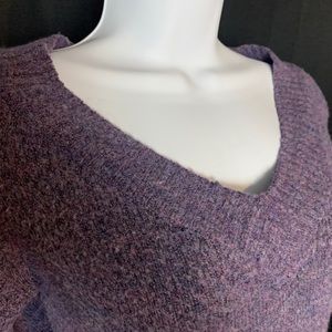 Sweater Project purple v-neck sweater